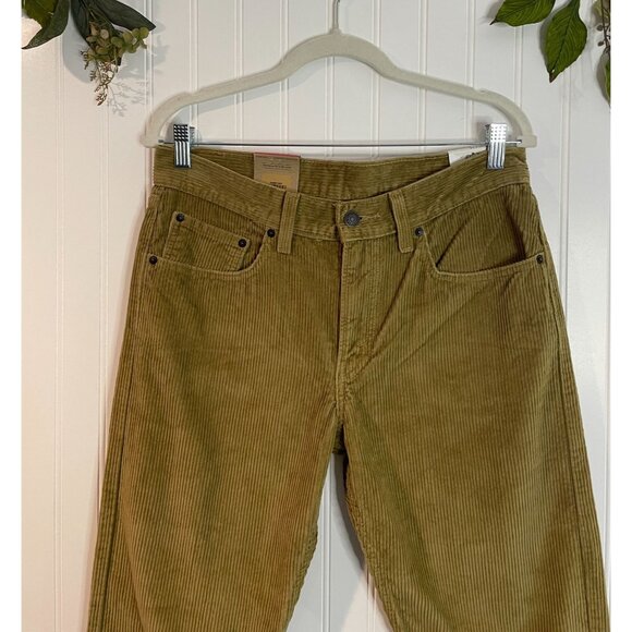Levis Corduroy Pants Mens 30 Tan Camel Relaxed Straight Casual Sustainable 30x30 - Picture 3 of 15